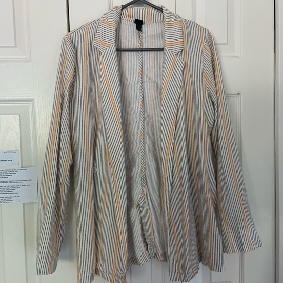 Striped casual blazer - Picture 2 of 3